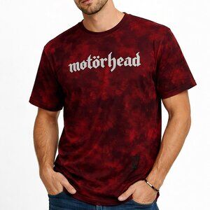 Motörhead Roark Graphic Tee Shirt Men’s Large Burgundy Tie-Dye Rock Band New